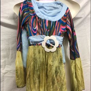 Flower power kids dress up costume